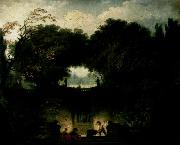 Jean Honore Fragonard Der Garten der Villa d'Este oil on canvas